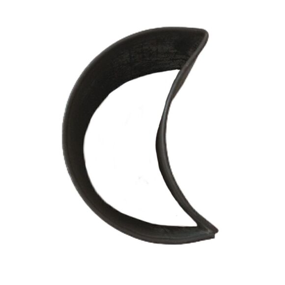 Antique Tin Crescent Moon Cookie Cutter Primitive Soldered Patina Farmhouse Vtg - Picture 3 of 12